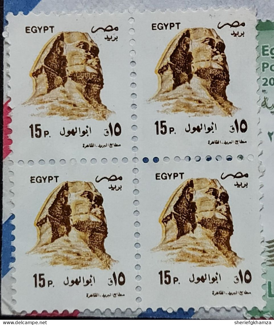 Egypt 2010 Cover With The Golden Jubilee Of Egyptian TV And The Sphinx  Stamps Returned To Sender - Lettres & Documents
