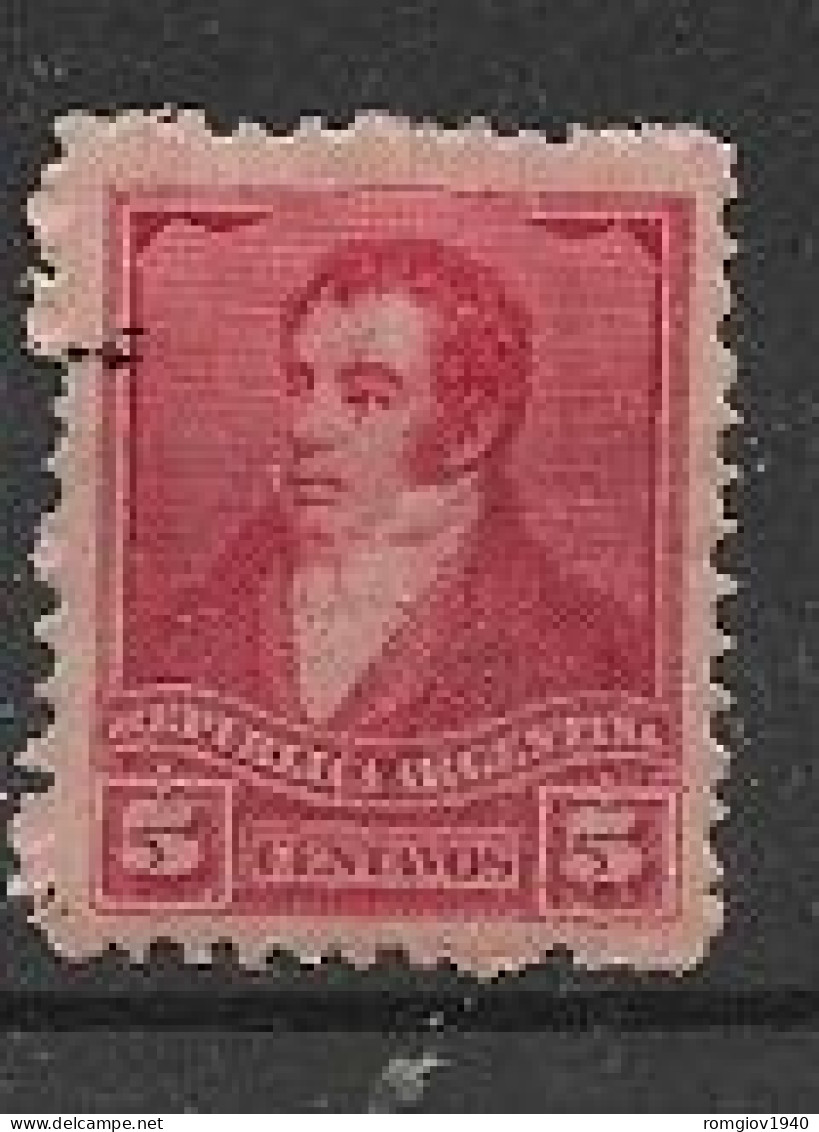 ARGENTINA1892-98  PERSONAGGI CELEBRI YVERT. 98  MLH VF - Unused Stamps