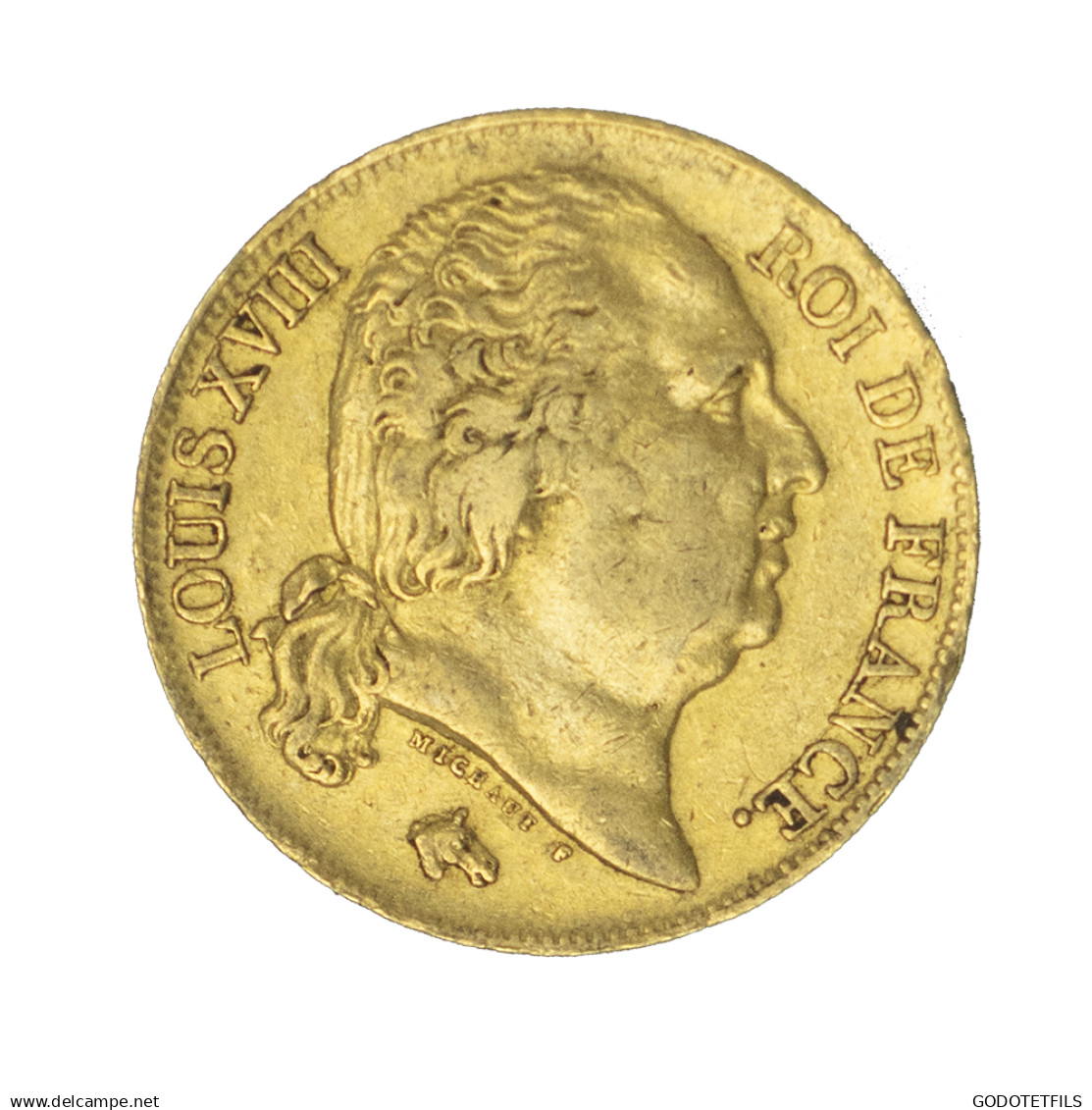 Louis XVIII-20 Francs 1816 Paris - 20 Francs (gold)