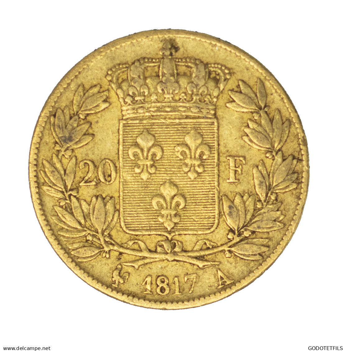 Louis XVIII-20 Francs 1817 Paris - 20 Francs (gold)