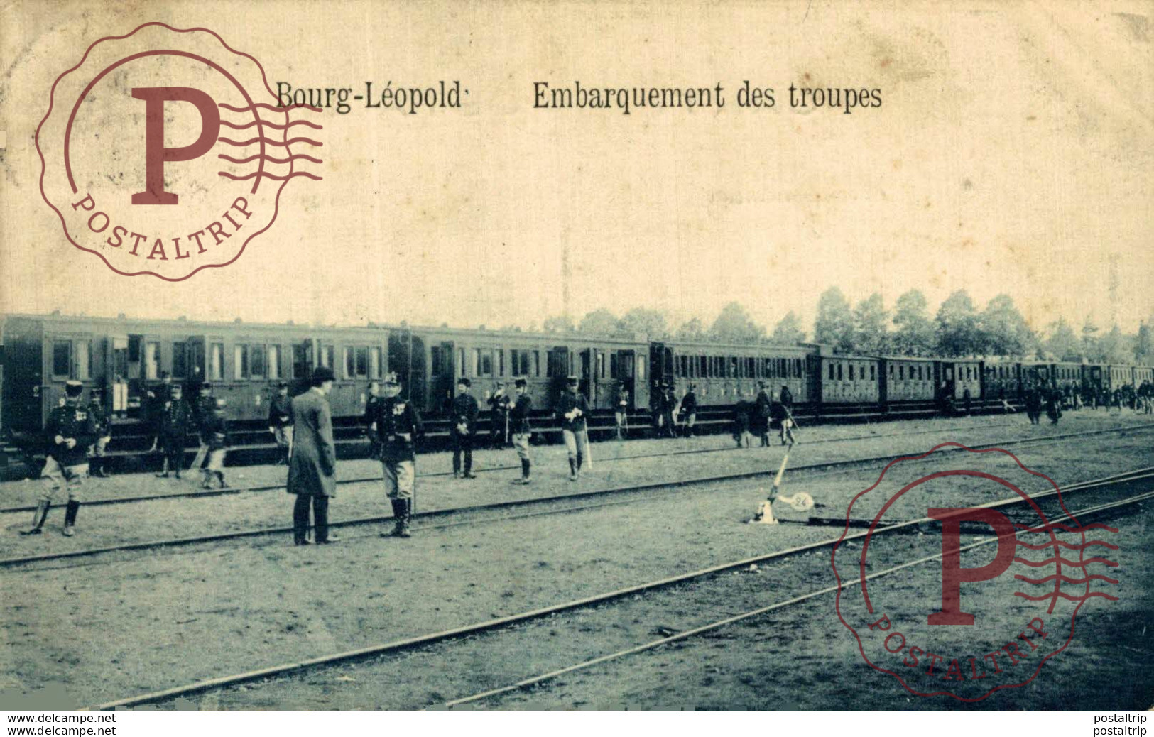 EMBARQUEMENT DES TROUPES  LEOPOLDSBURG BOURG LEOPOLD Camp De BEVERLOO KAMP WWICOLLECTION - Leopoldsburg (Camp De Beverloo)