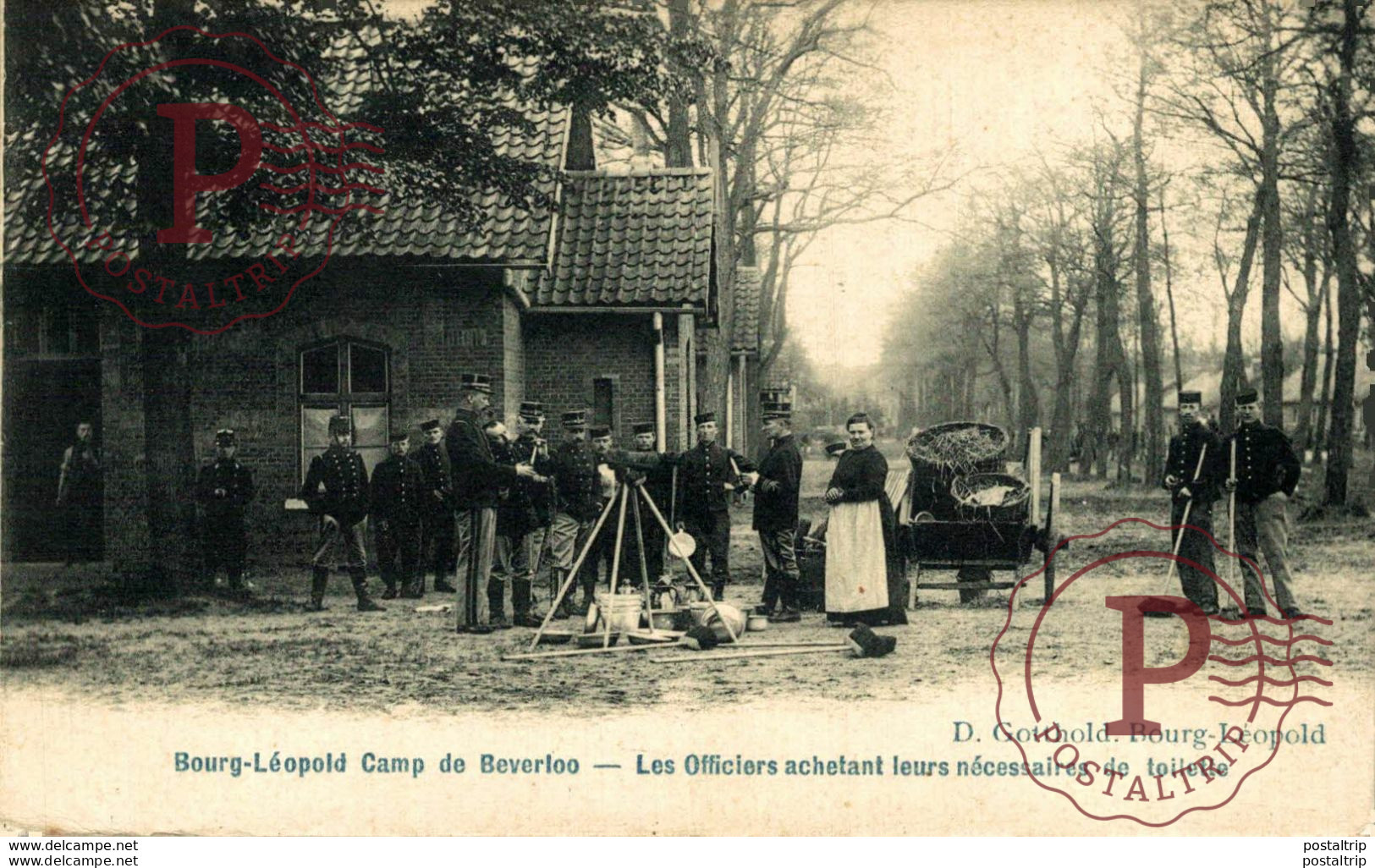 Les Officiers Achetant Leur Nécessaire De Toilette  LEOPOLDSBURG BOURG LEOPOLD Camp De BEVERLOO KAMP WWICOLLECTION - Leopoldsburg (Camp De Beverloo)