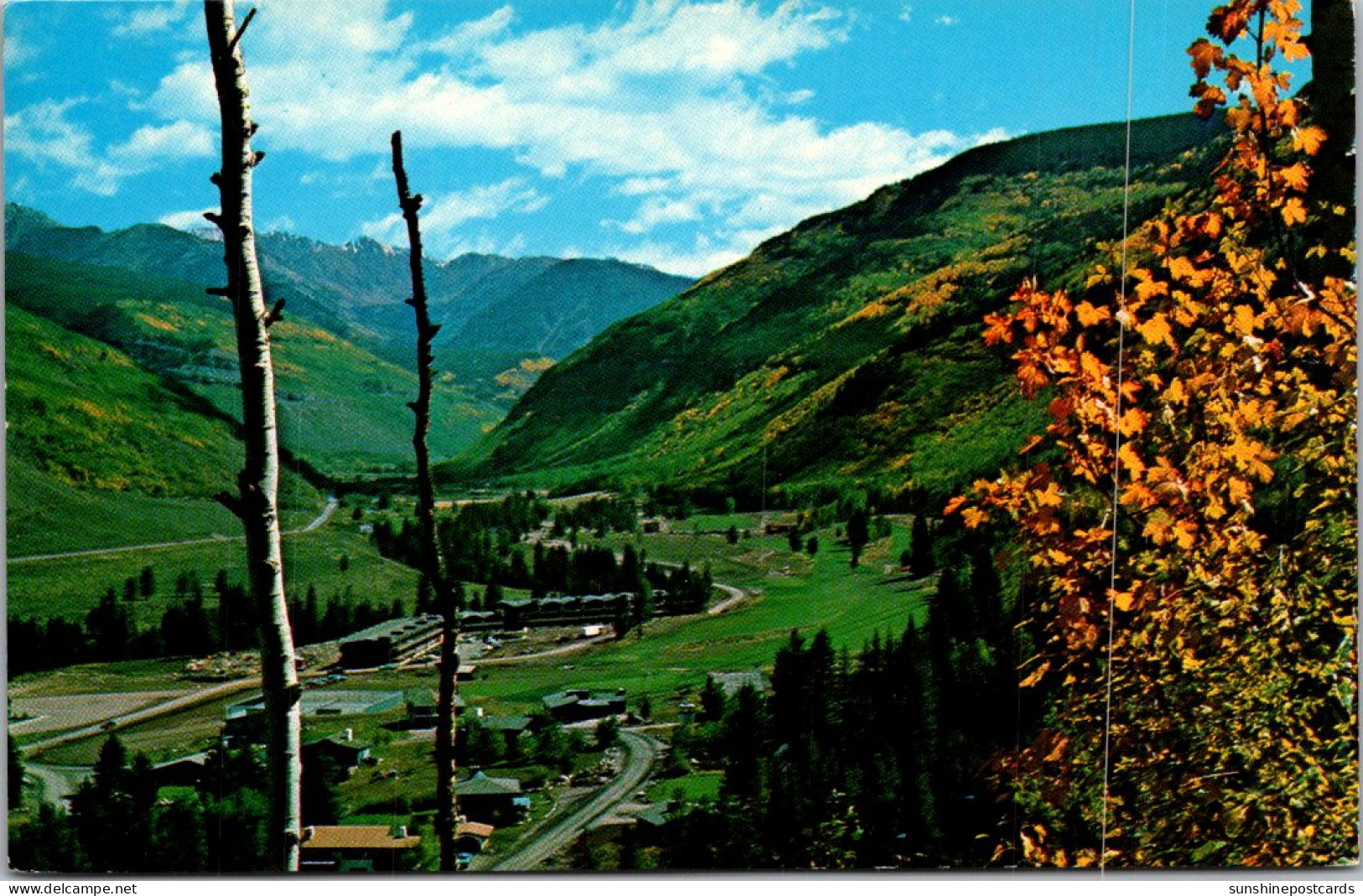 Colorado Vail Village Golf Course And Gore Range In The Fall - Rocky Mountains