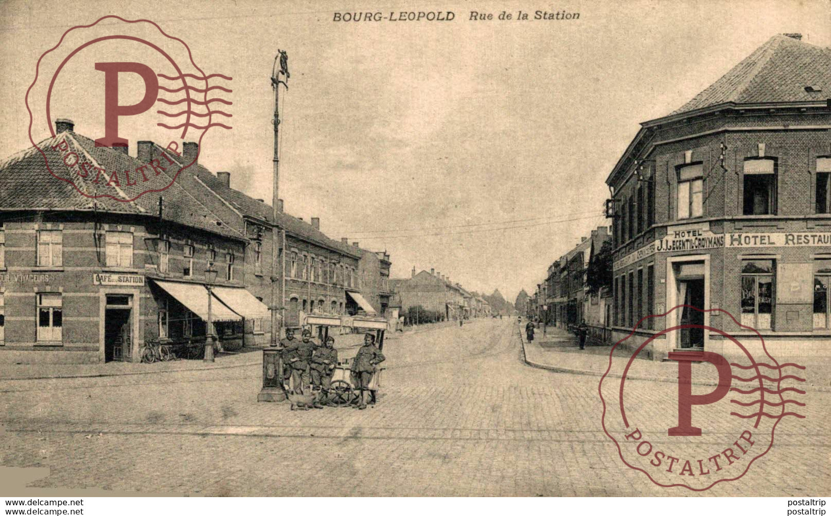 RUE DE LA STATION HOTEL RESTAURANT   LEOPOLDSBURG BOURG LEOPOLD Camp De BEVERLOO KAMP WWICOLLECTION - Leopoldsburg (Camp De Beverloo)