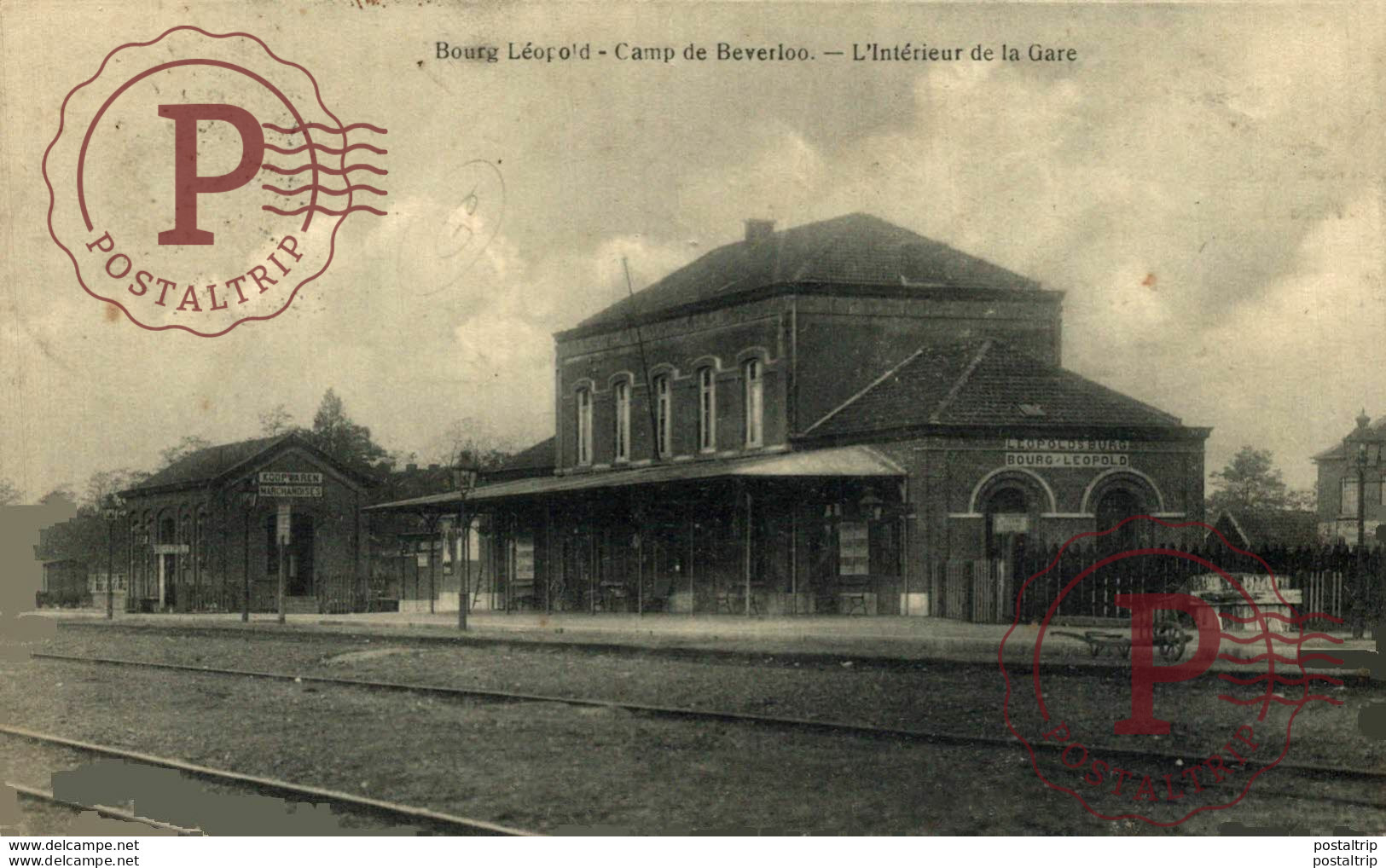 RARE BOURG LEOPOLD INTERIEURE GARE  LEOPOLDSBURG BOURG LEOPOLD Camp De BEVERLOO KAMP WWICOLLECTION - Leopoldsburg (Camp De Beverloo)