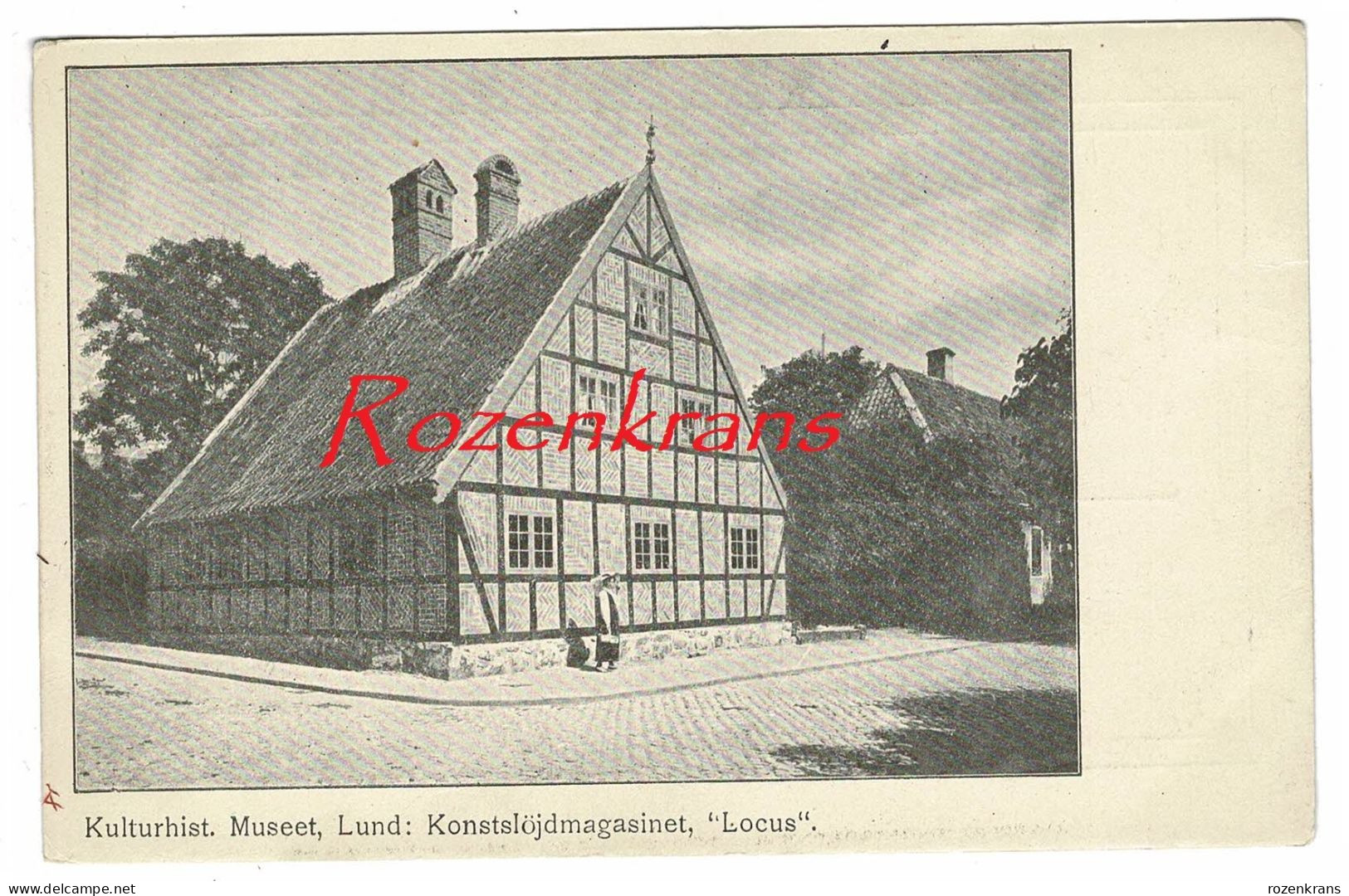 Sweden Sverige Suede LUND Konstslojdmagasinet LOCUS Kulturhistoriska Museet Old Postcard Brefkort CPA RARE Carte Postale - Sweden