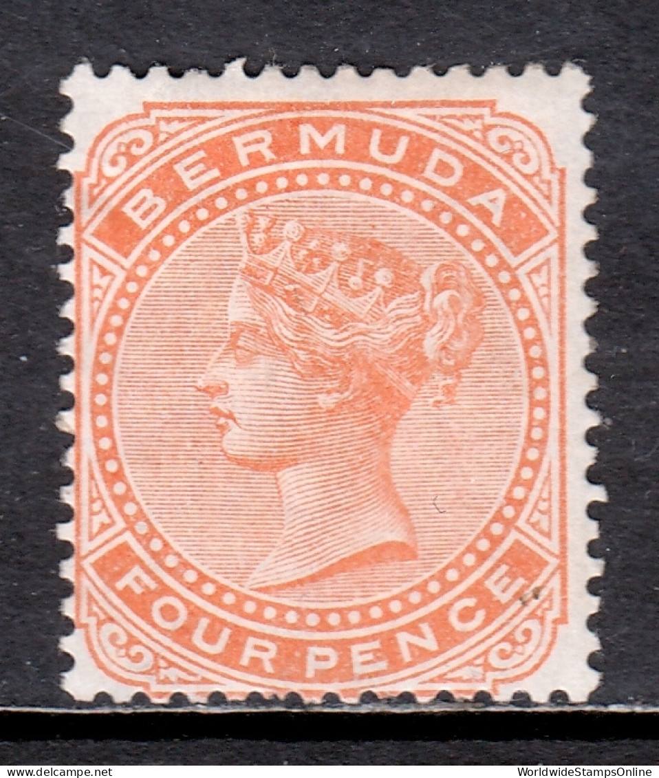 Bermuda - Scott #17 - MH - A Bit Of Wrinkling, DG - SCV $21 - Bermuda