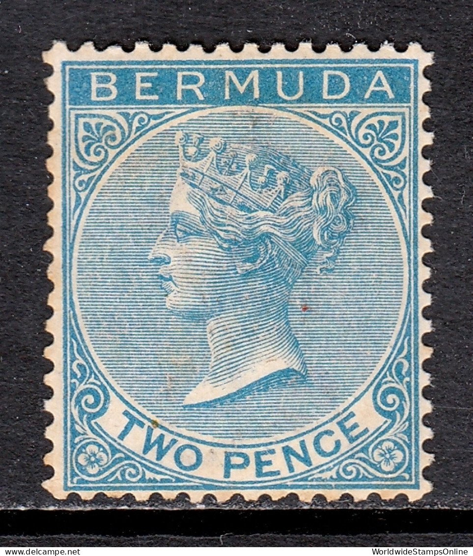 Bermuda - Scott #20 - MH - Heavily Toned, Gum Bump - SCV $67 - Bermuda