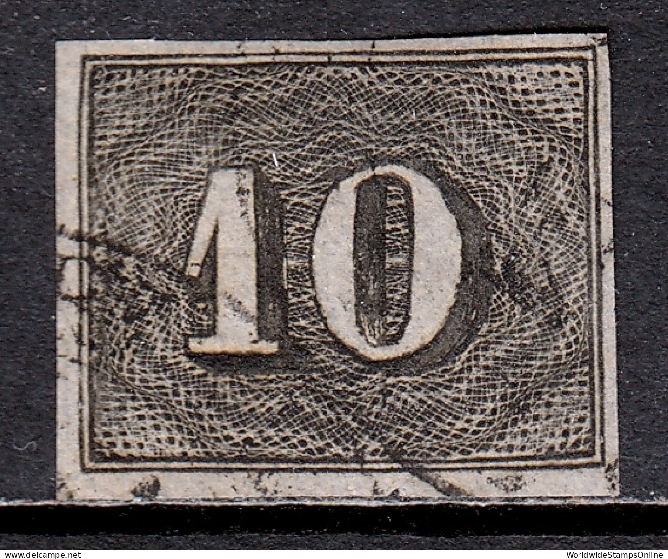 Brazil - Scott #21 - Used - Tiny Nick In Bottom Margin, 4 Margins - SCV $42 - Oblitérés