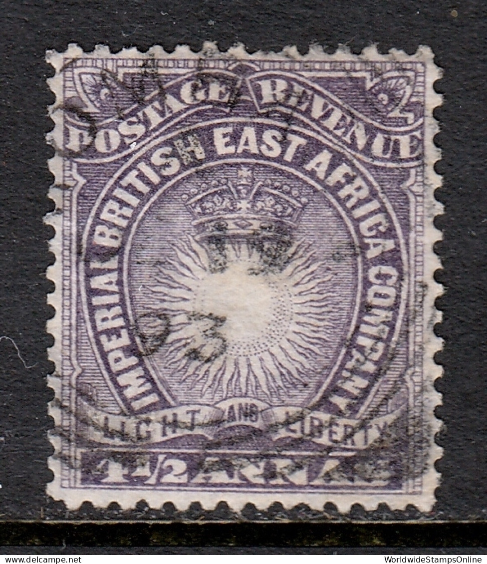 British East Africa - Scott #20b - Used - Pencil/rev. - SCV $19 - British East Africa