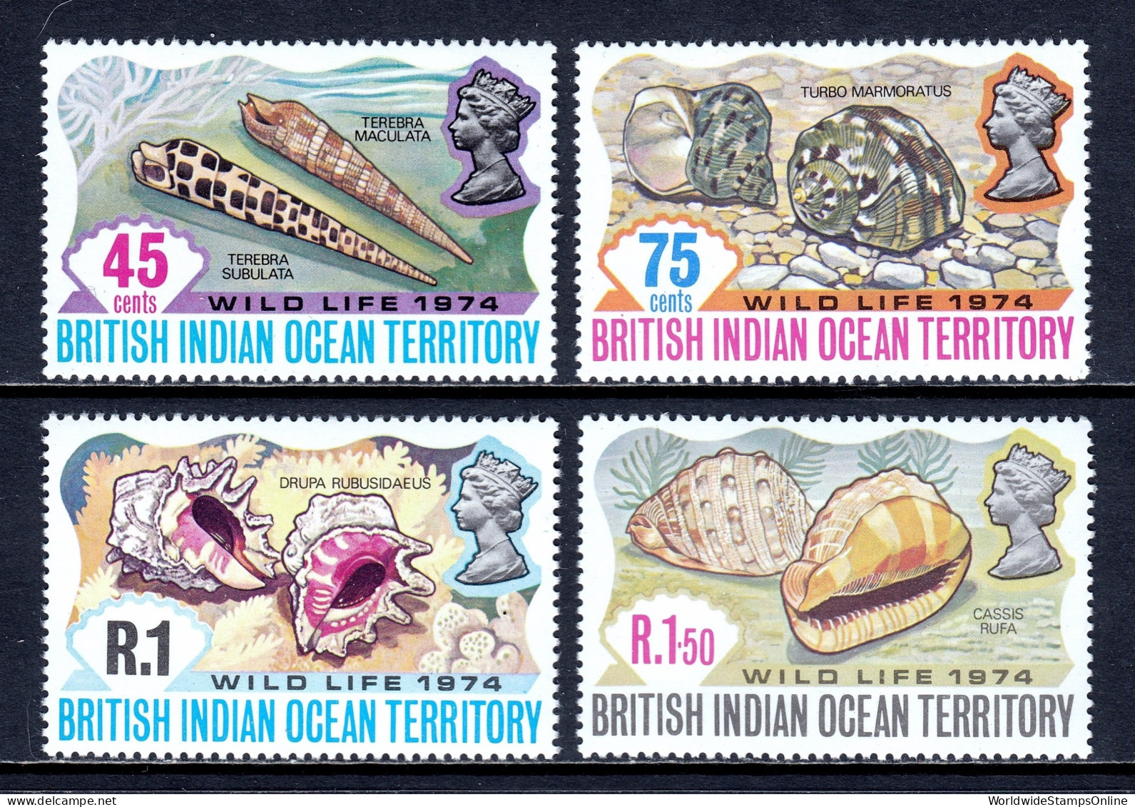 British Indian Ocean Territory - Scott #59-62 - MNH - SCV $12 - British Indian Ocean Territory (BIOT)