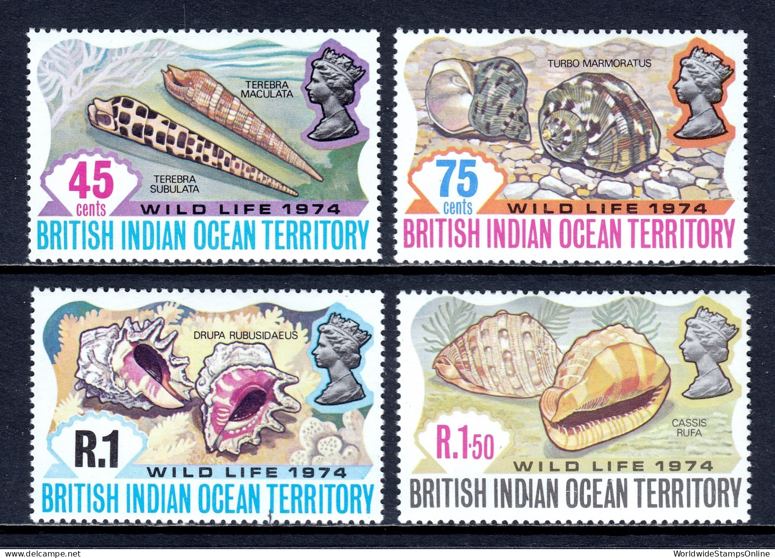 British Indian Ocean Territory - Scott #59-62 - MNH - SCV $12 - British Indian Ocean Territory (BIOT)