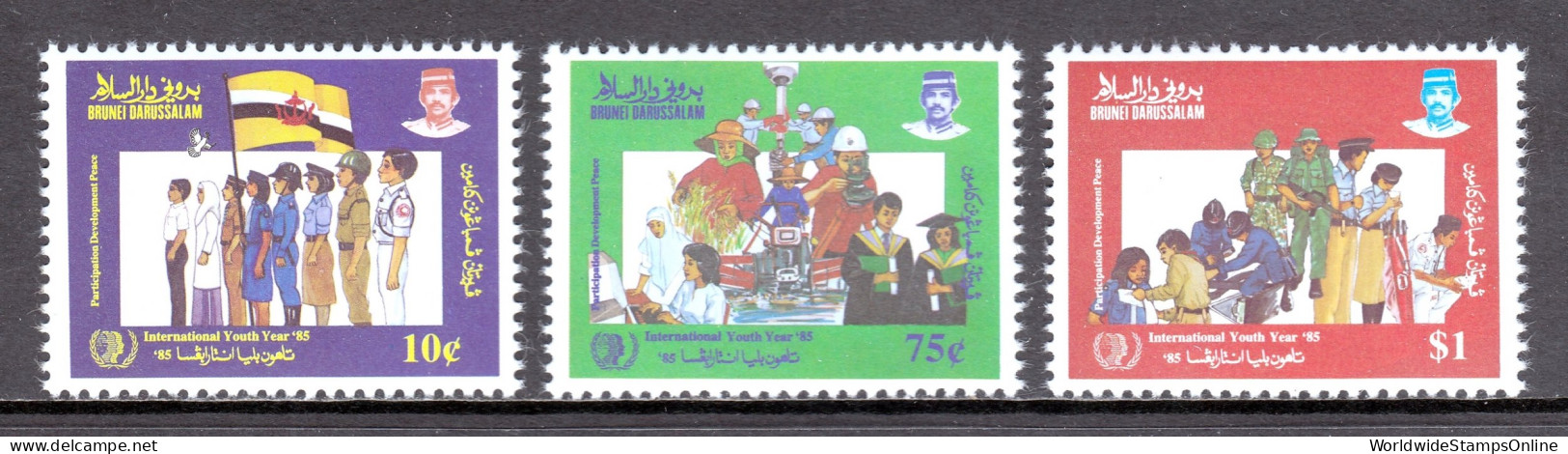 Brunei - Scott #324-326 - MNH - SCV $15.75 - Brunei (1984-...)