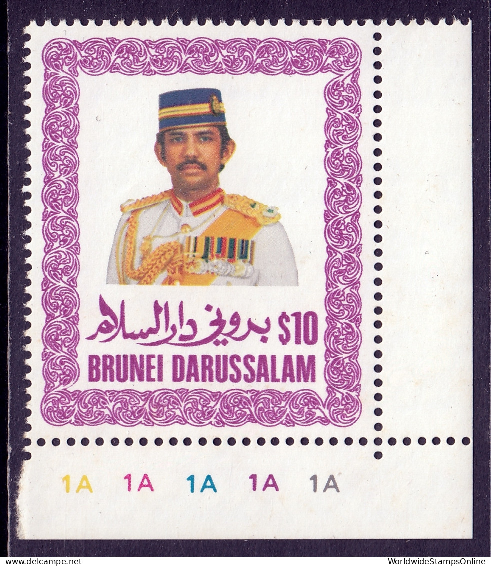 Brunei - Scott #344 - MNH - Typical Patchy Gum - SCV $11.50 - Brunei (1984-...)