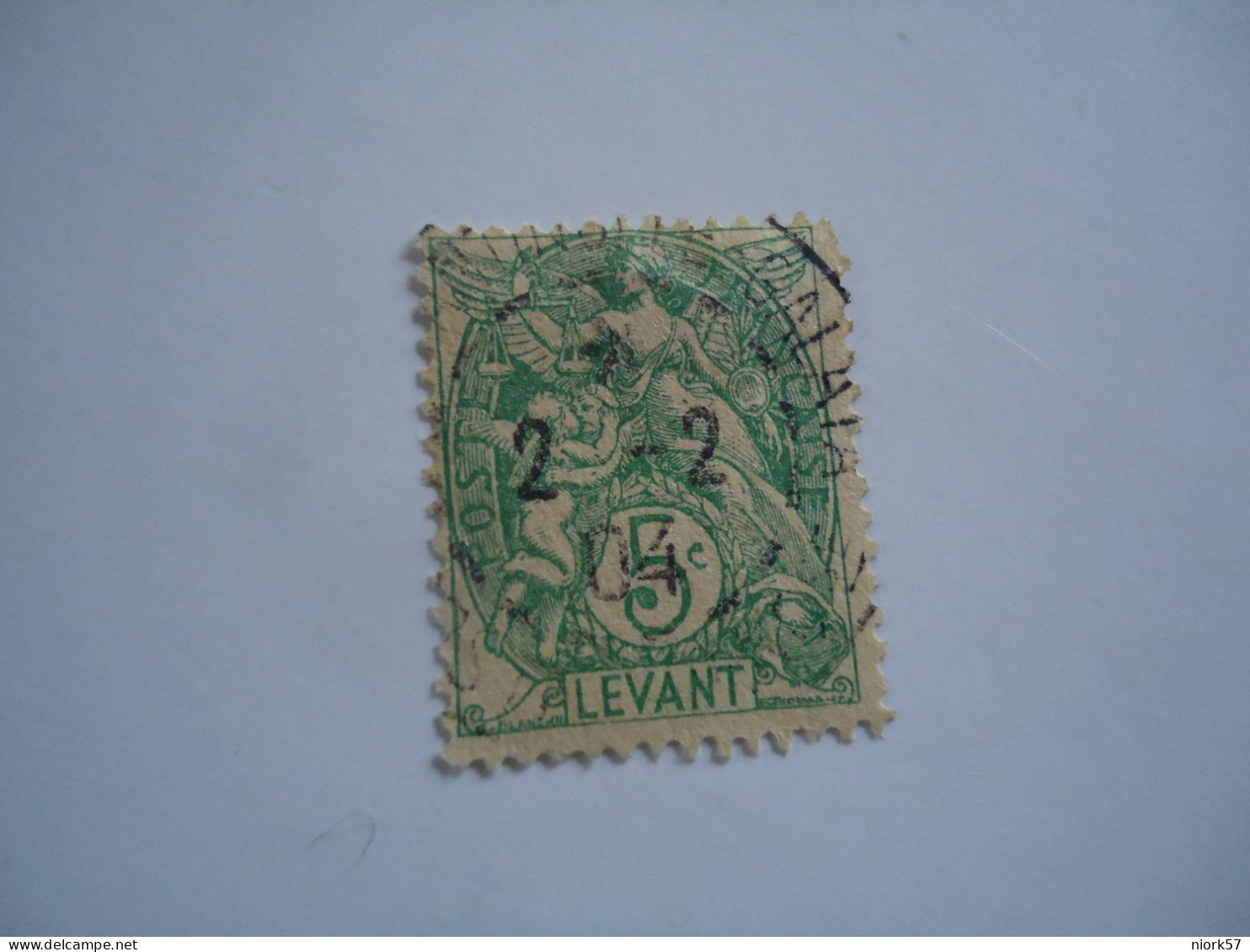 FRANCE  LEVANT   USED   STAMPS POSTMARK   GALATA 1904 - Otros & Sin Clasificación