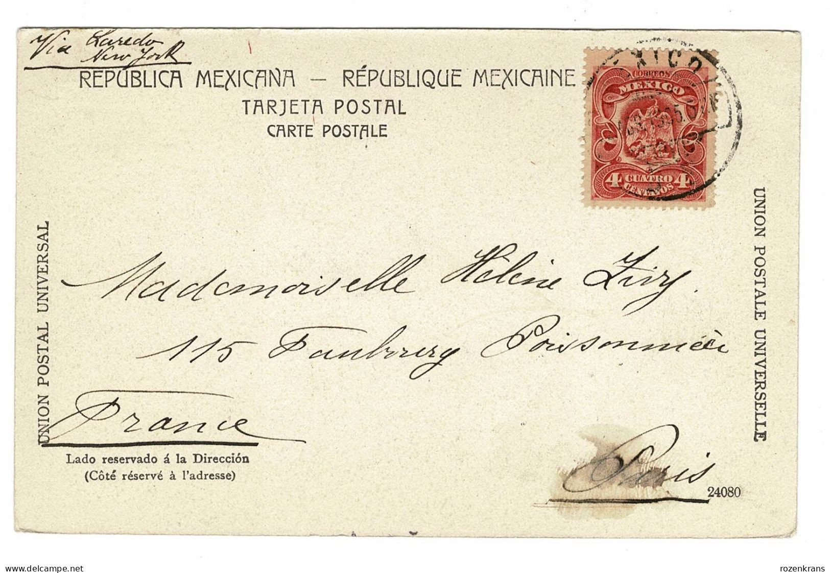 Cuautla Bano Mexico CPA Animee Mexique 1905 Timbre Obliteration Cachet Carte Postale Tarjeta Postal Old Postcard - Mexiko