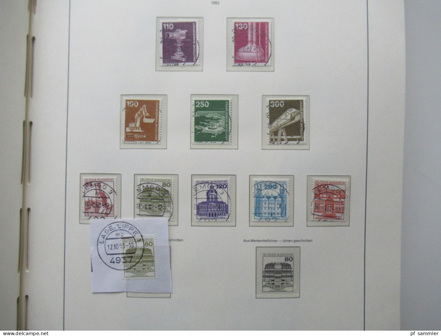 BRD 1979 -1989 doppelt gesammelt ** und Tagesstempel Lemgo teils noch mit Paaren und etliche Randstücke! Schöne Sammlung