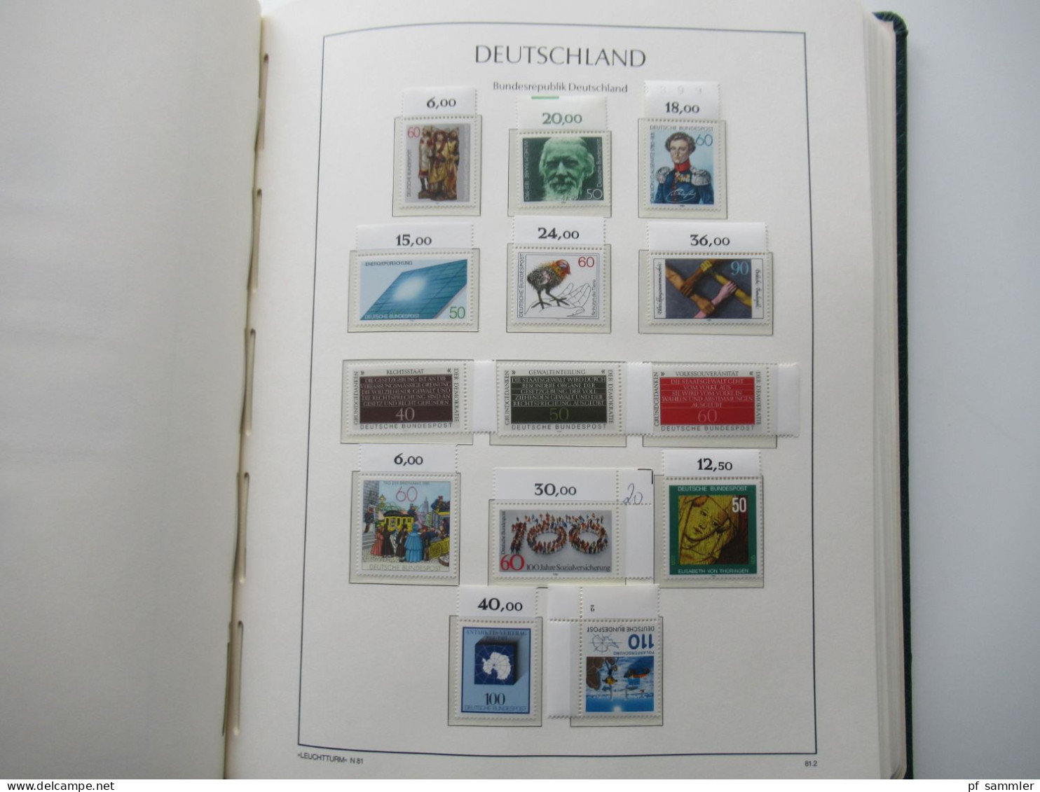 BRD 1979 -1989 doppelt gesammelt ** und Tagesstempel Lemgo teils noch mit Paaren und etliche Randstücke! Schöne Sammlung