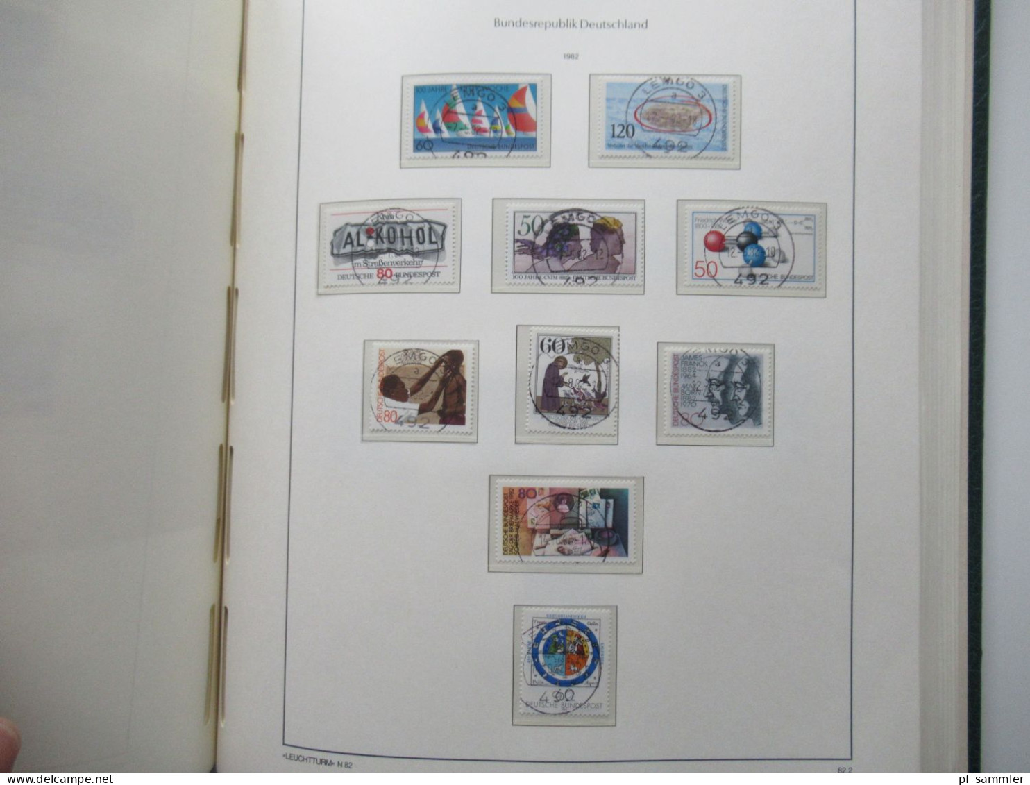 BRD 1979 -1989 doppelt gesammelt ** und Tagesstempel Lemgo teils noch mit Paaren und etliche Randstücke! Schöne Sammlung