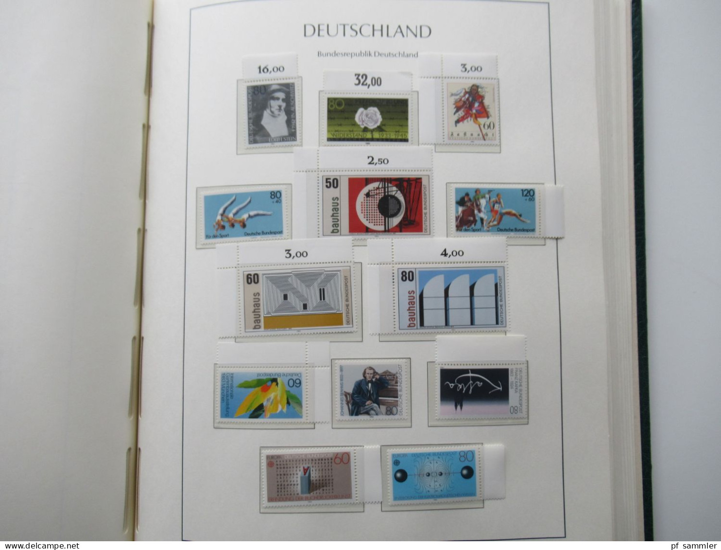 BRD 1979 -1989 doppelt gesammelt ** und Tagesstempel Lemgo teils noch mit Paaren und etliche Randstücke! Schöne Sammlung