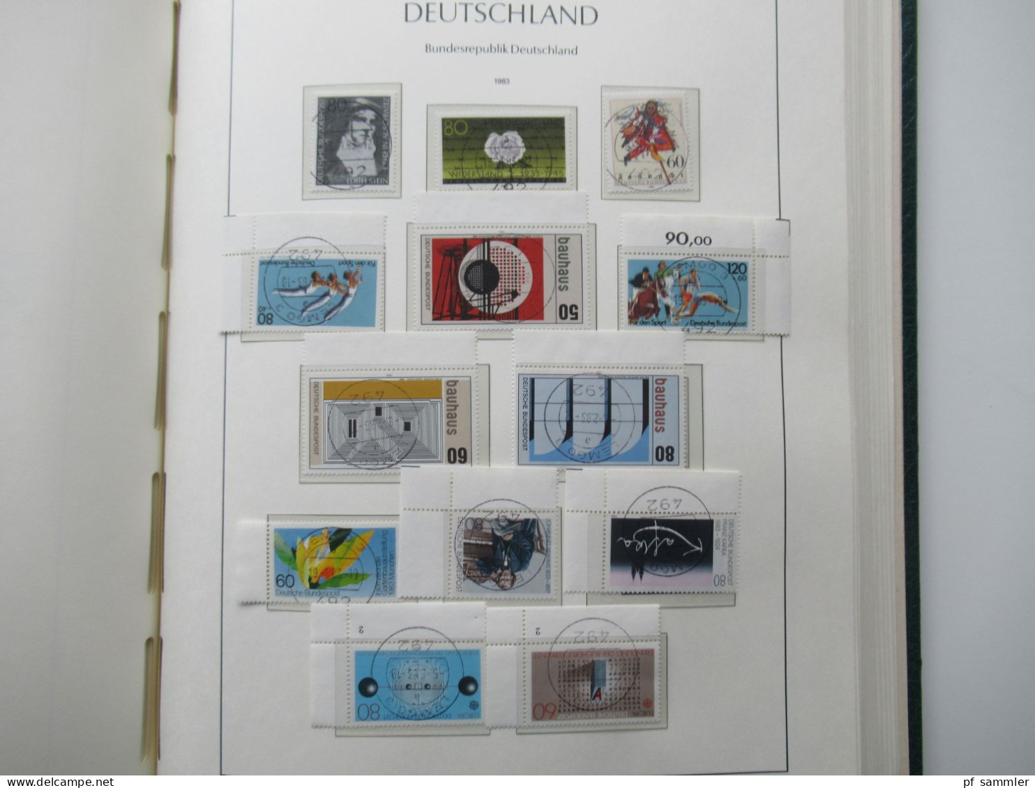 BRD 1979 -1989 doppelt gesammelt ** und Tagesstempel Lemgo teils noch mit Paaren und etliche Randstücke! Schöne Sammlung