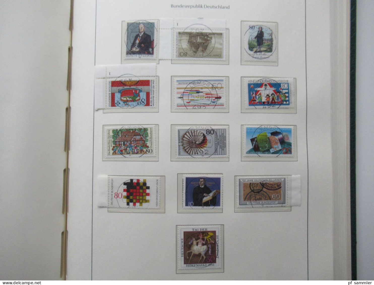 BRD 1979 -1989 doppelt gesammelt ** und Tagesstempel Lemgo teils noch mit Paaren und etliche Randstücke! Schöne Sammlung