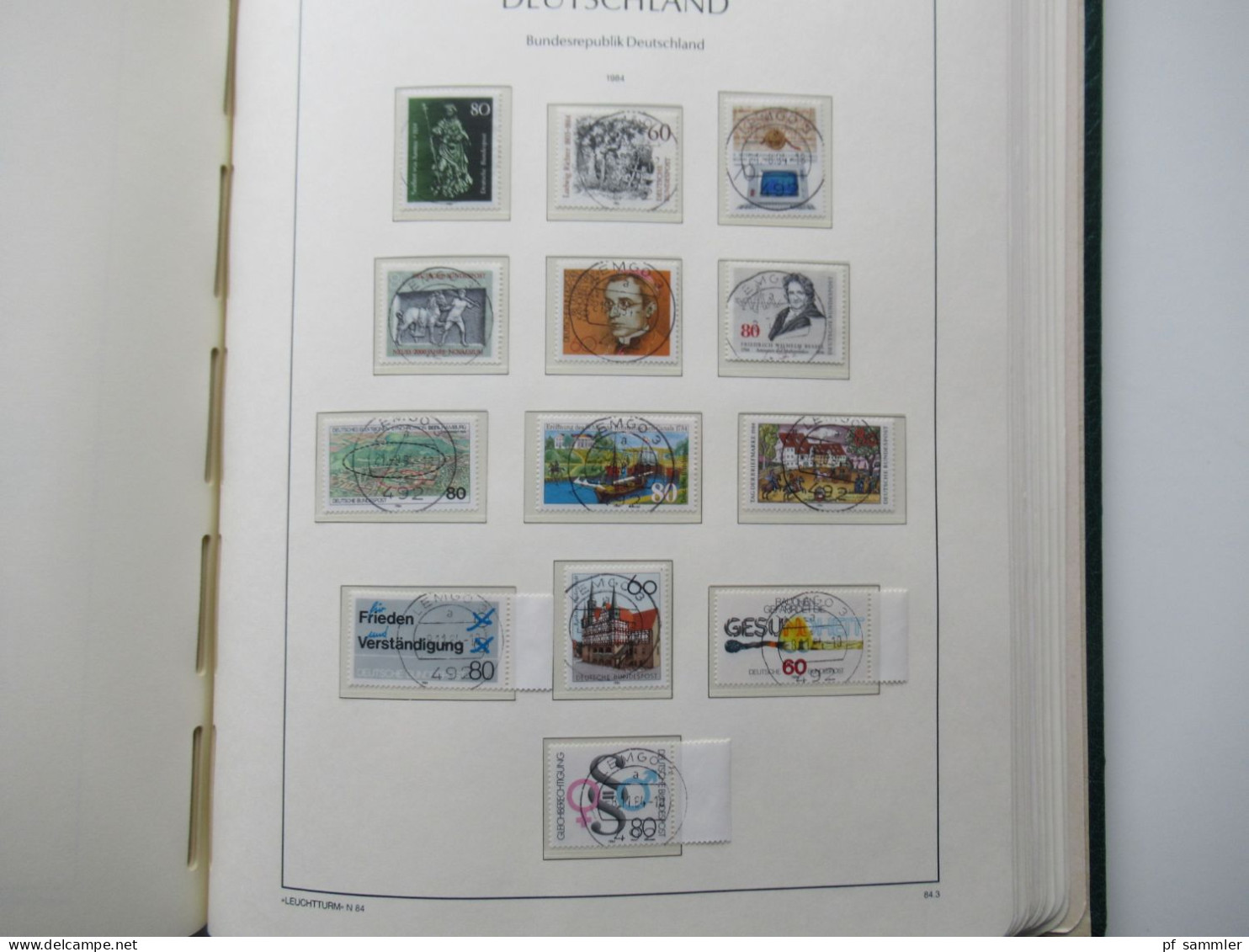 BRD 1979 -1989 doppelt gesammelt ** und Tagesstempel Lemgo teils noch mit Paaren und etliche Randstücke! Schöne Sammlung