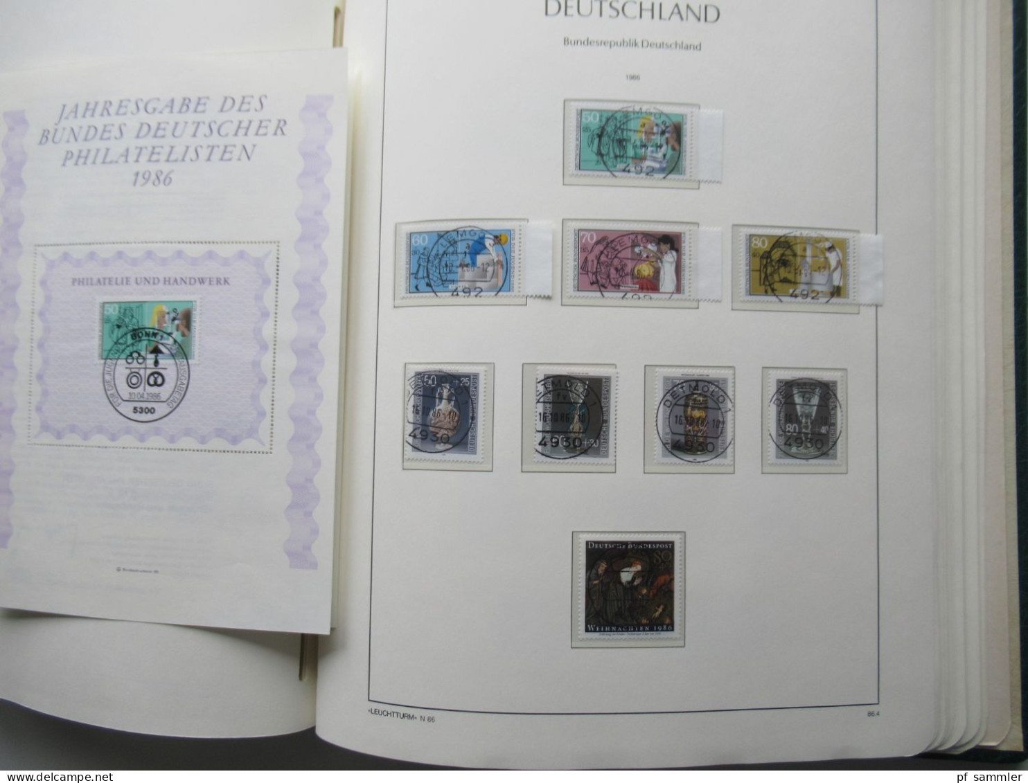 BRD 1979 -1989 doppelt gesammelt ** und Tagesstempel Lemgo teils noch mit Paaren und etliche Randstücke! Schöne Sammlung