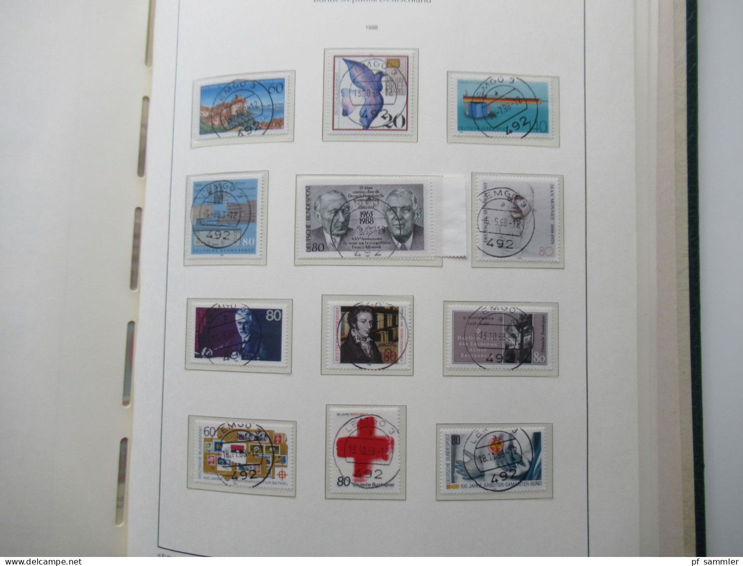 BRD 1979 -1989 doppelt gesammelt ** und Tagesstempel Lemgo teils noch mit Paaren und etliche Randstücke! Schöne Sammlung