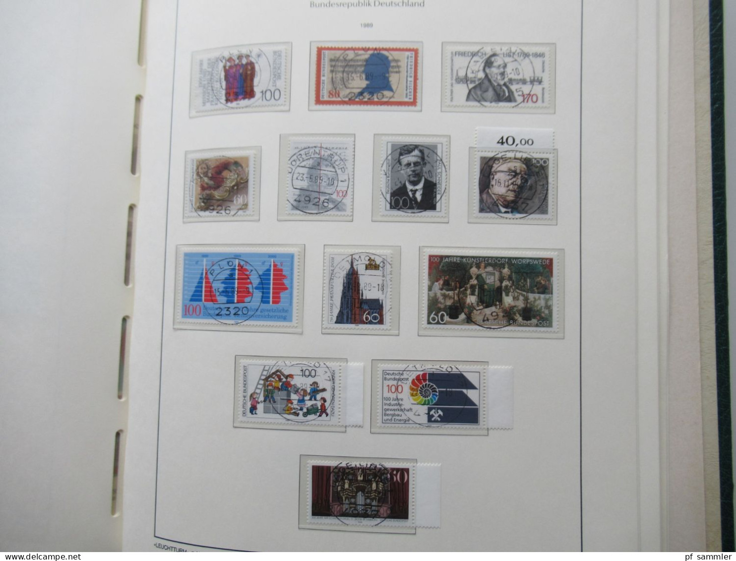 BRD 1979 -1989 doppelt gesammelt ** und Tagesstempel Lemgo teils noch mit Paaren und etliche Randstücke! Schöne Sammlung