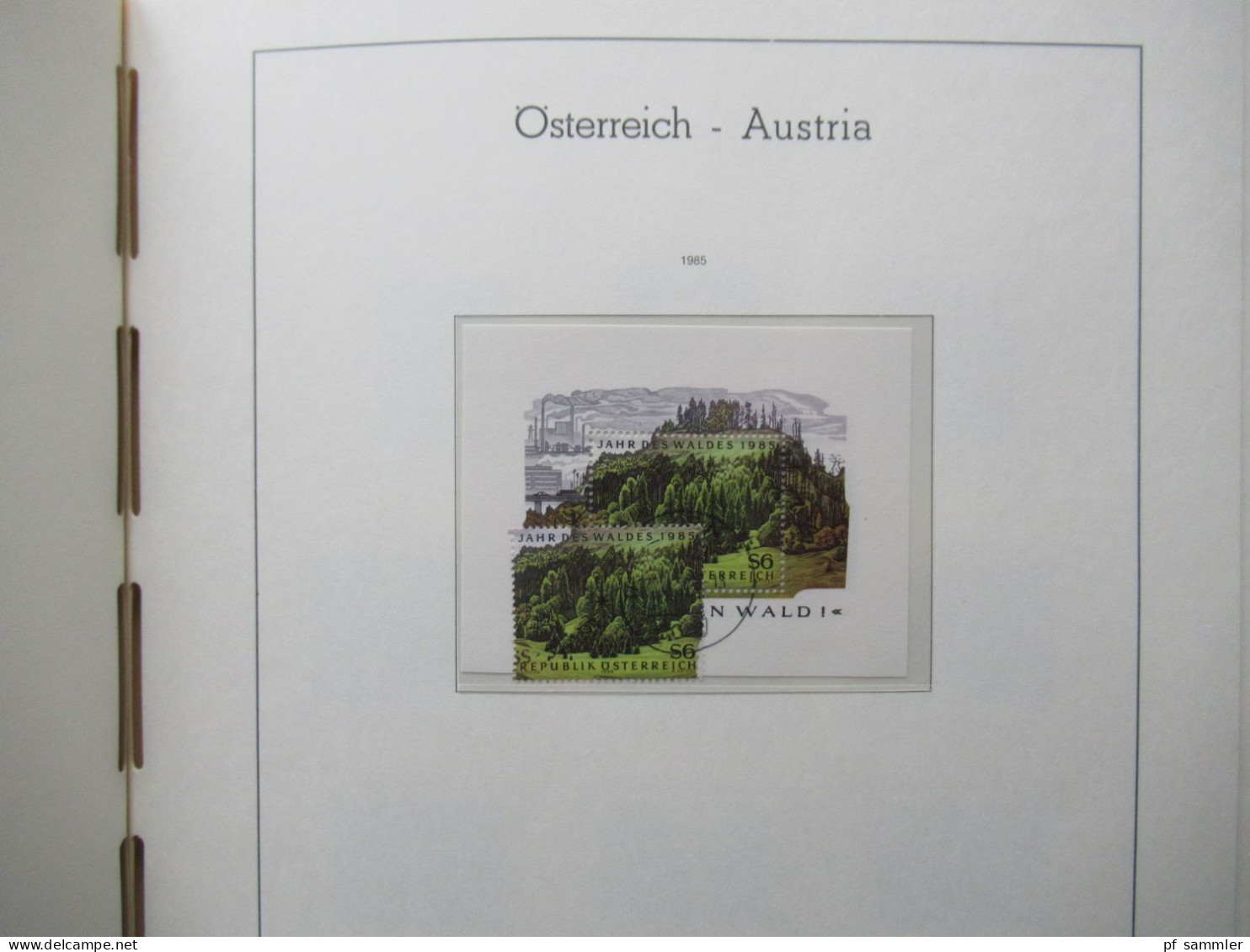 Österreich 1984- 1992 doppelt gesammelt ** und gestempelt etliche Randstücke! Schöne Sammlung im Leuchtturm VD Album