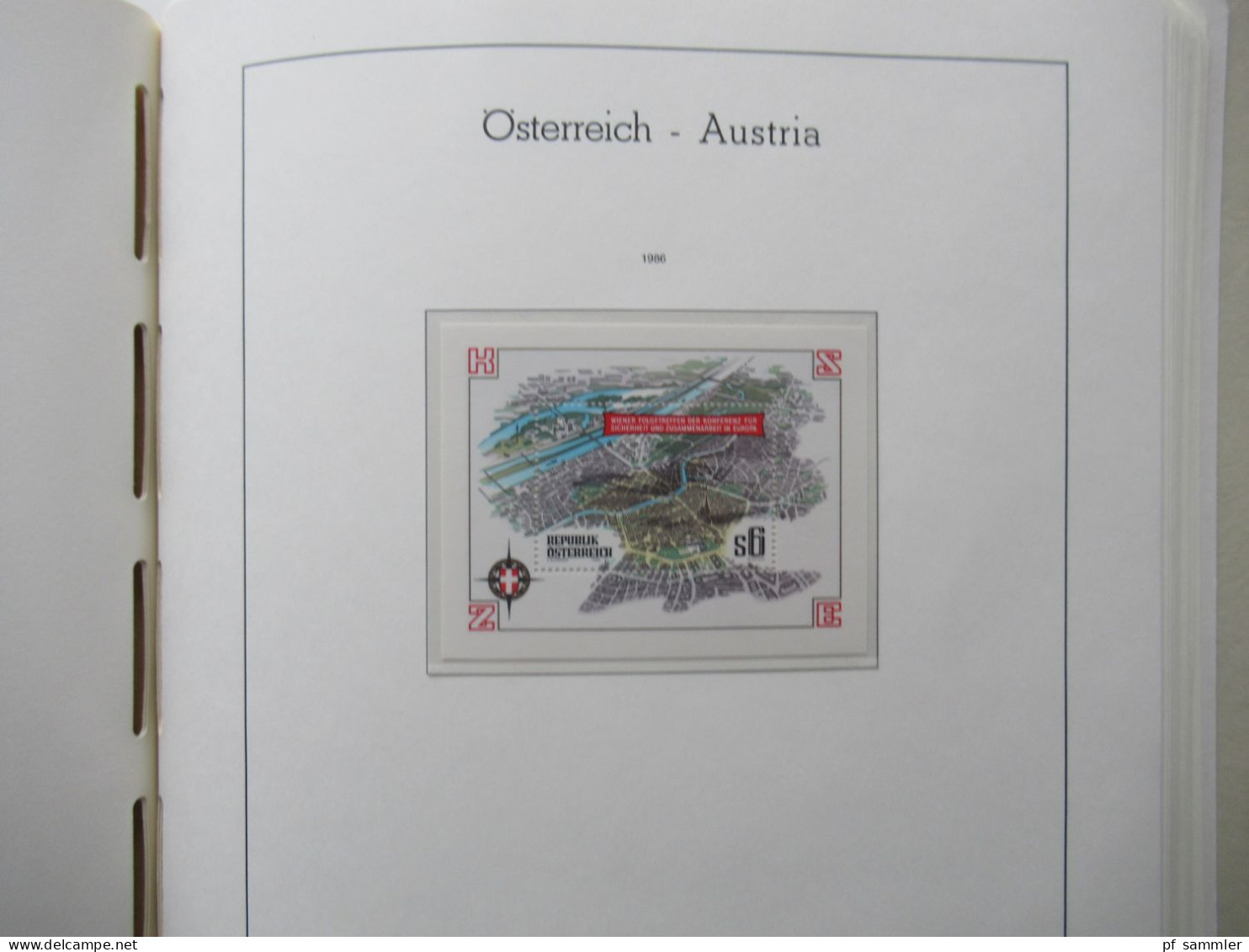 Österreich 1984- 1992 doppelt gesammelt ** und gestempelt etliche Randstücke! Schöne Sammlung im Leuchtturm VD Album