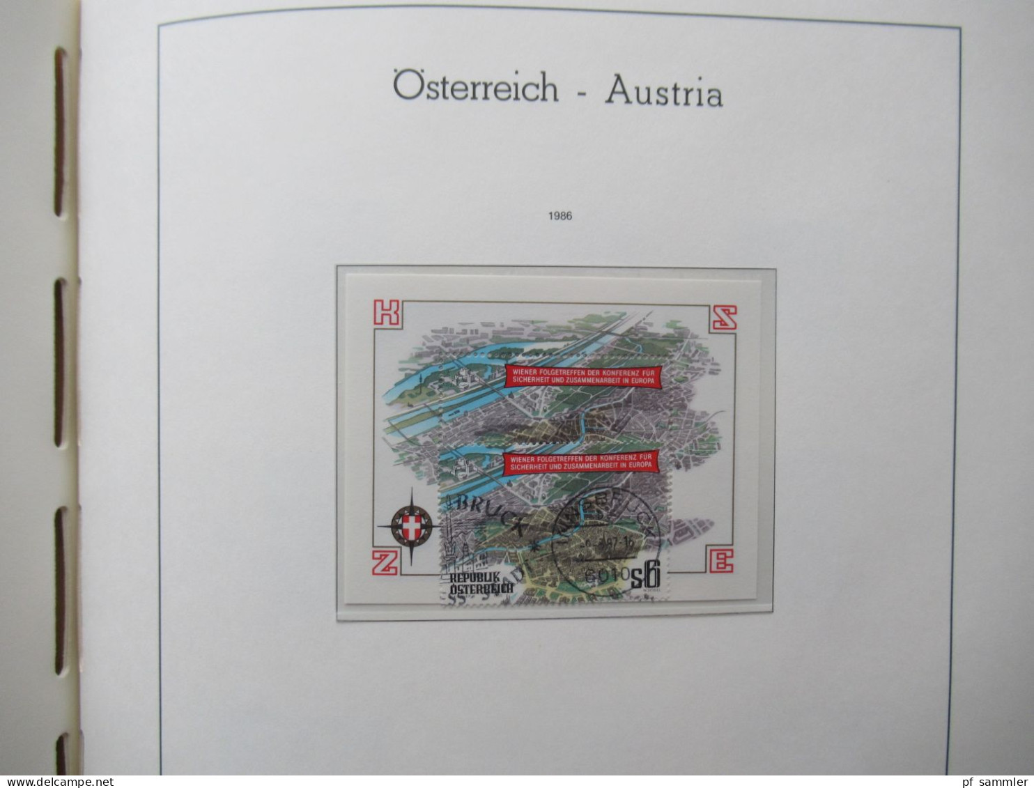 Österreich 1984- 1992 doppelt gesammelt ** und gestempelt etliche Randstücke! Schöne Sammlung im Leuchtturm VD Album