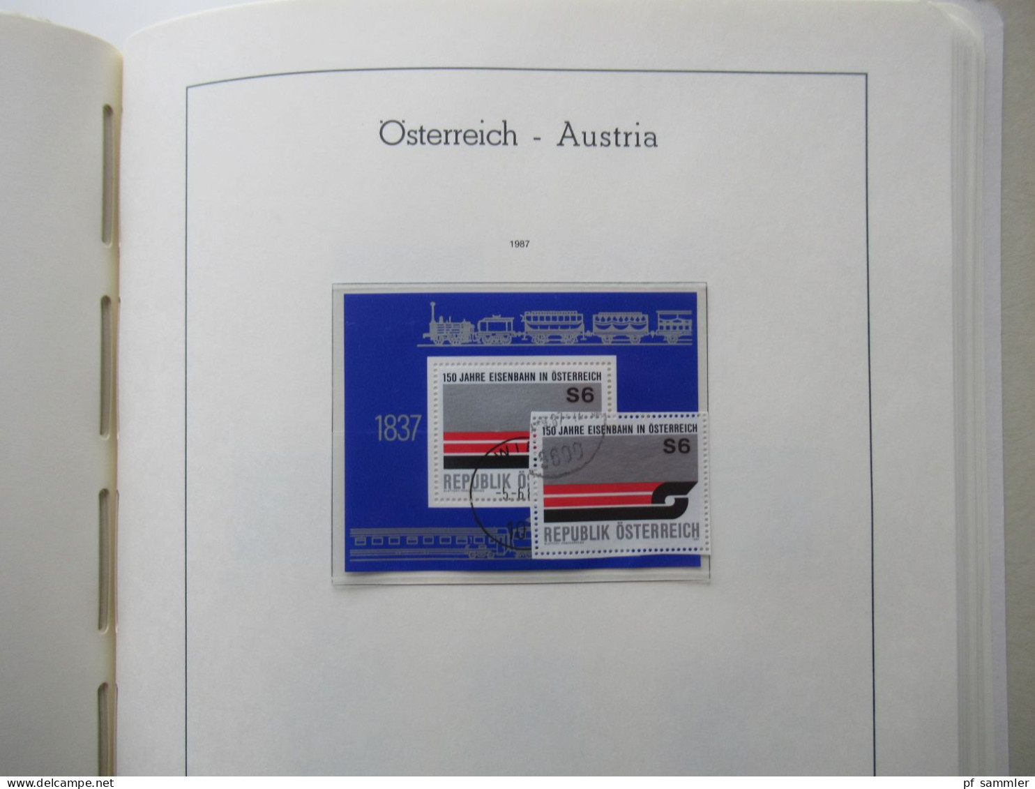 Österreich 1984- 1992 doppelt gesammelt ** und gestempelt etliche Randstücke! Schöne Sammlung im Leuchtturm VD Album