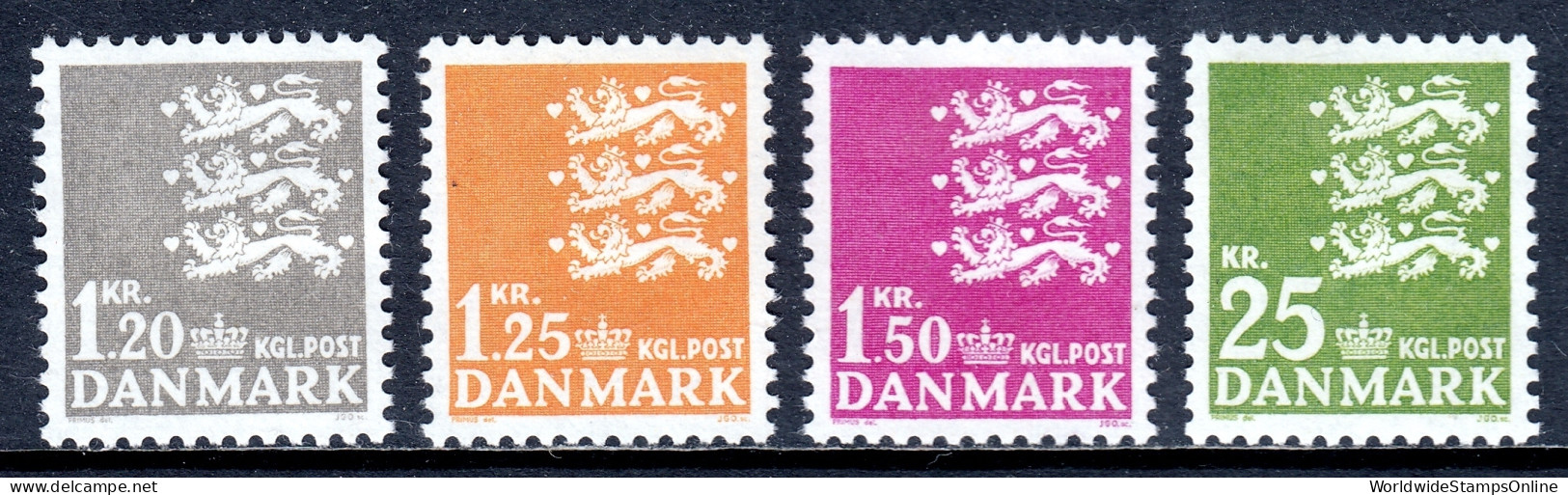 Denmark - Scott #396//400 - MH - HInge Bump #396 - SCV $16 - Neufs