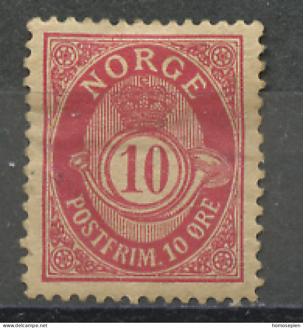 Norvège - Norway - Norwegen 1894-1907 Y&T N°50A - Michel N°56 * - 10ö Cor De Poste - Unused Stamps