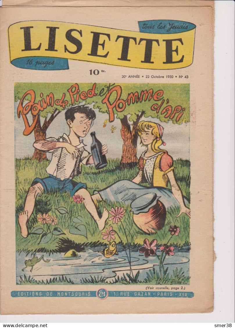 Lisette - Journal Des Fillettes  - 1950  - N°43 22/10/1950 - Lisette