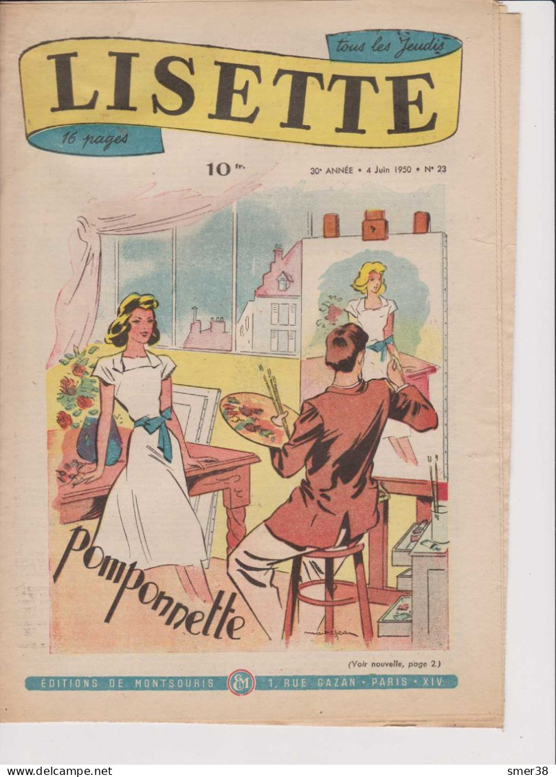 Lisette - Journal Des Fillettes  - 1950  - N°23 -   4/06/1950 - Lisette