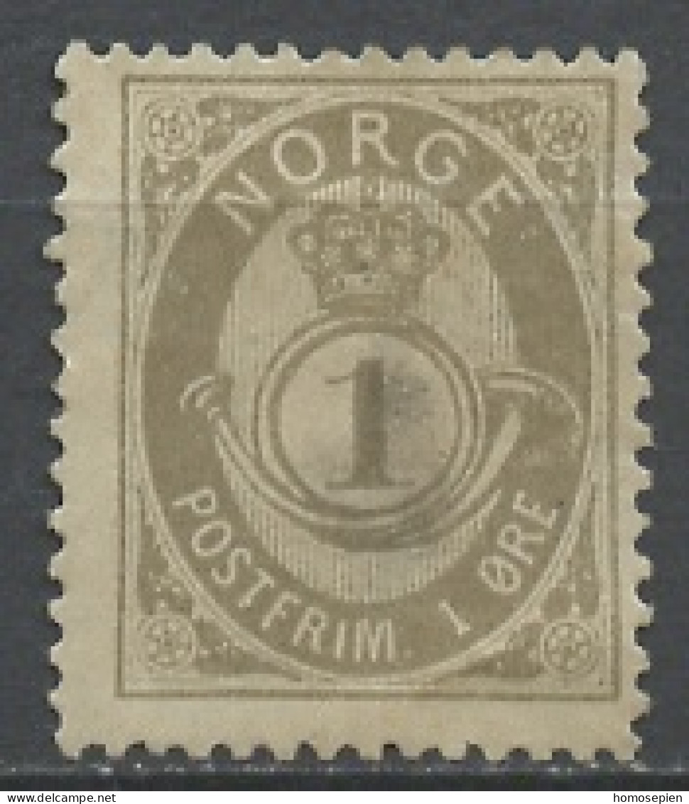 Norvège - Norway - Norwegen 1883-90 Y&T N°35 - Michel N°49 Nsg - 1ö Cor De Poste - Neufs