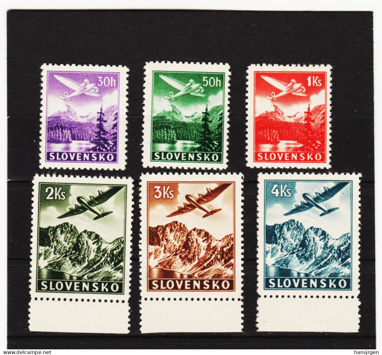 HSE656 SLOWAKEI SLOVENSKO 1939  MICHL  48/53  ** Postfrisch SIEHE ABBILDUNG - Neufs