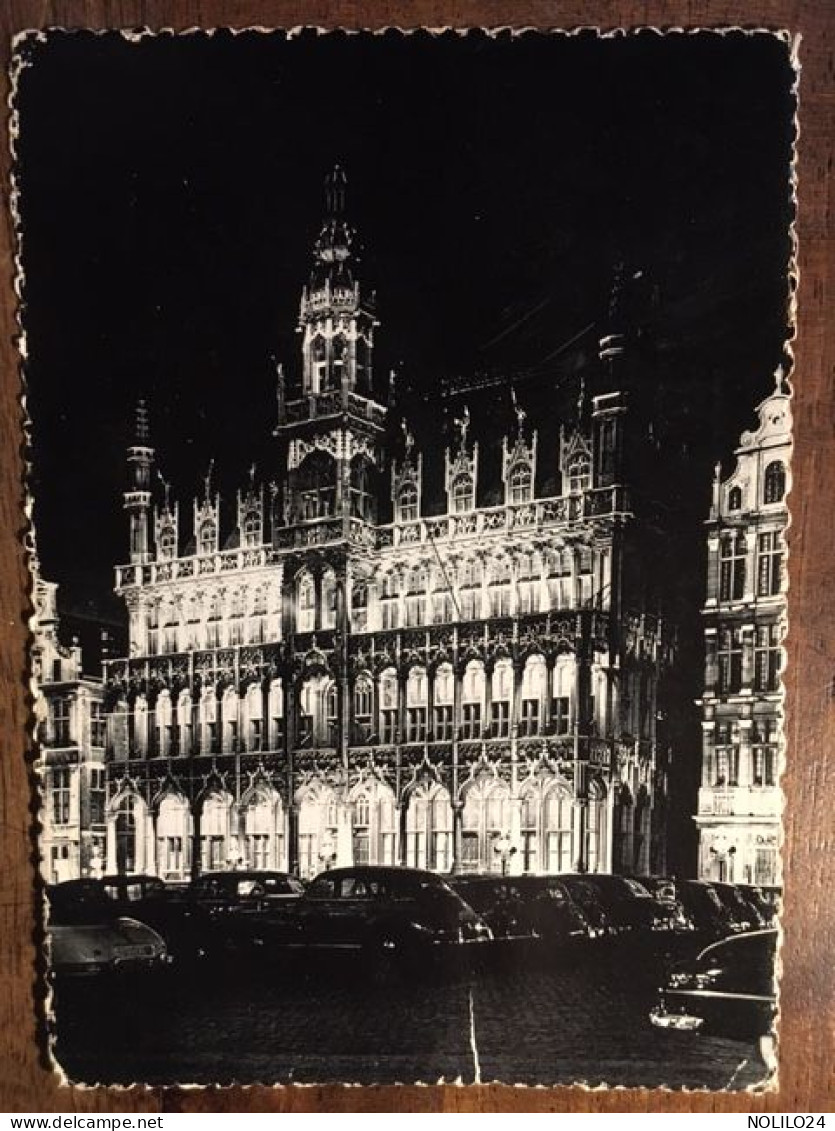 Cpm, écrite En 1953, Bruxelles Illumination Maison Du Roi, éd Anc Durre Et Fils N°4 - Bruselas La Noche