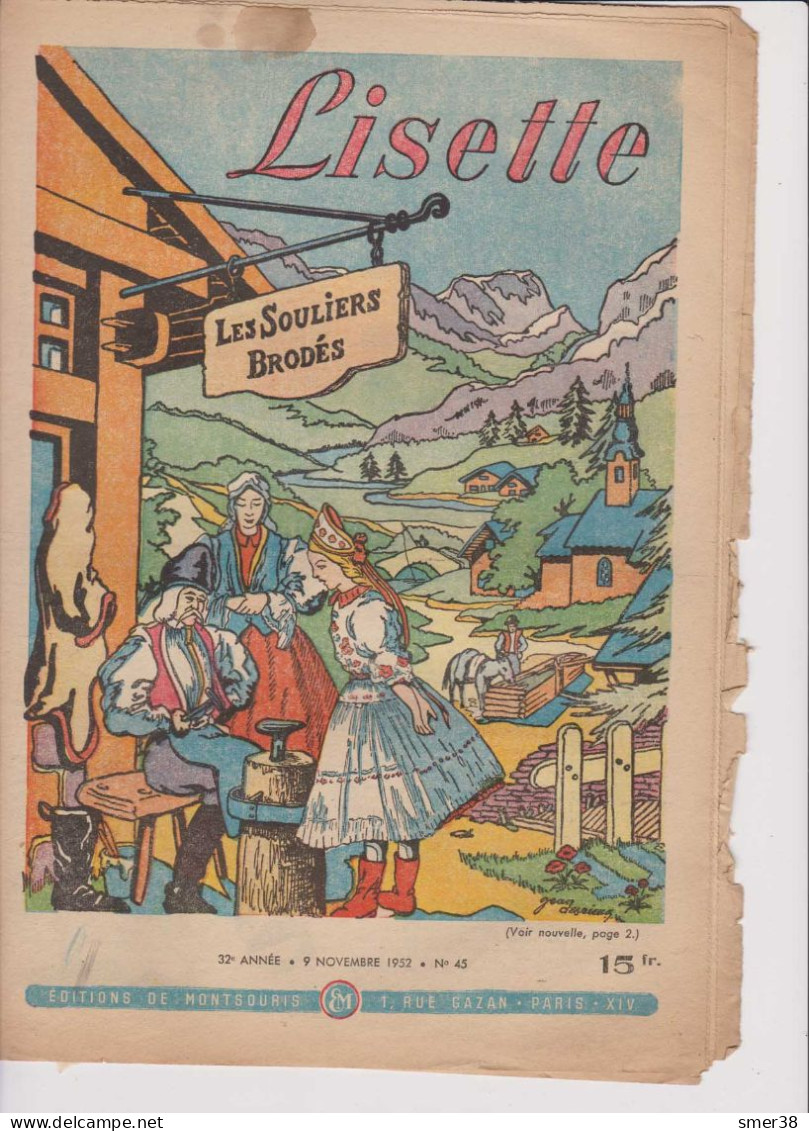 Lisette - Journal Des Fillettes  - 1952  - N°45   9/11/1952 - Lisette