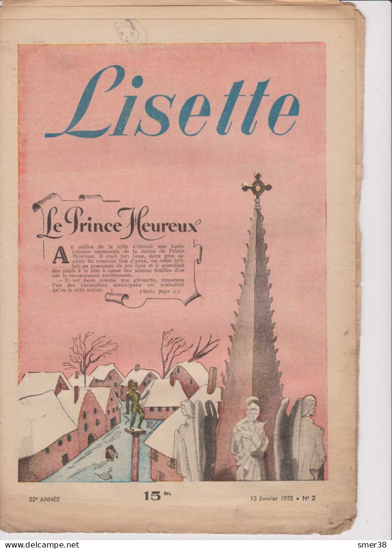 Lisette - Journal Des Fillettes  - 1952  - N°2  13/01/1952 - Lisette