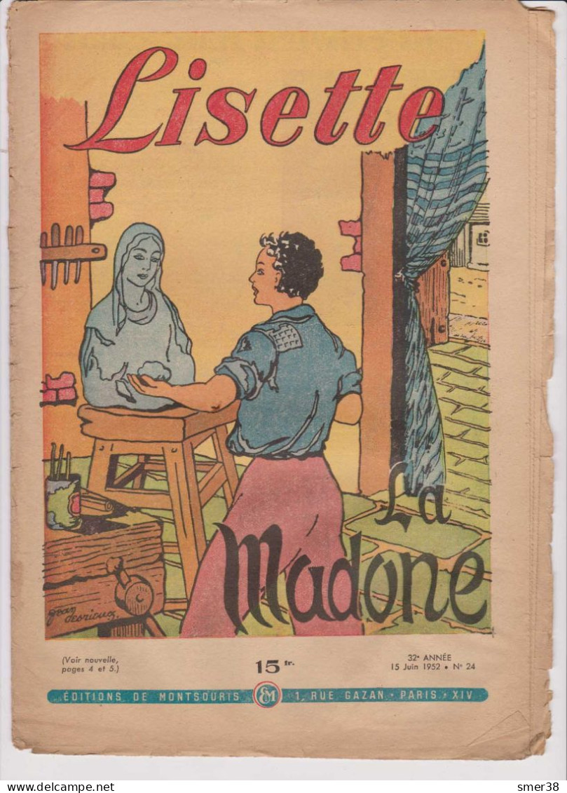 Lisette - Journal Des Fillettes  - 1952  - N°24  15/06/1952 - Lisette