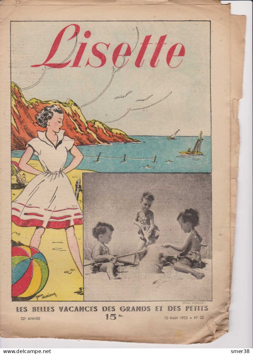 Lisette - Journal Des Fillettes  - 1952  - N°32  10/08/1952 - Lisette