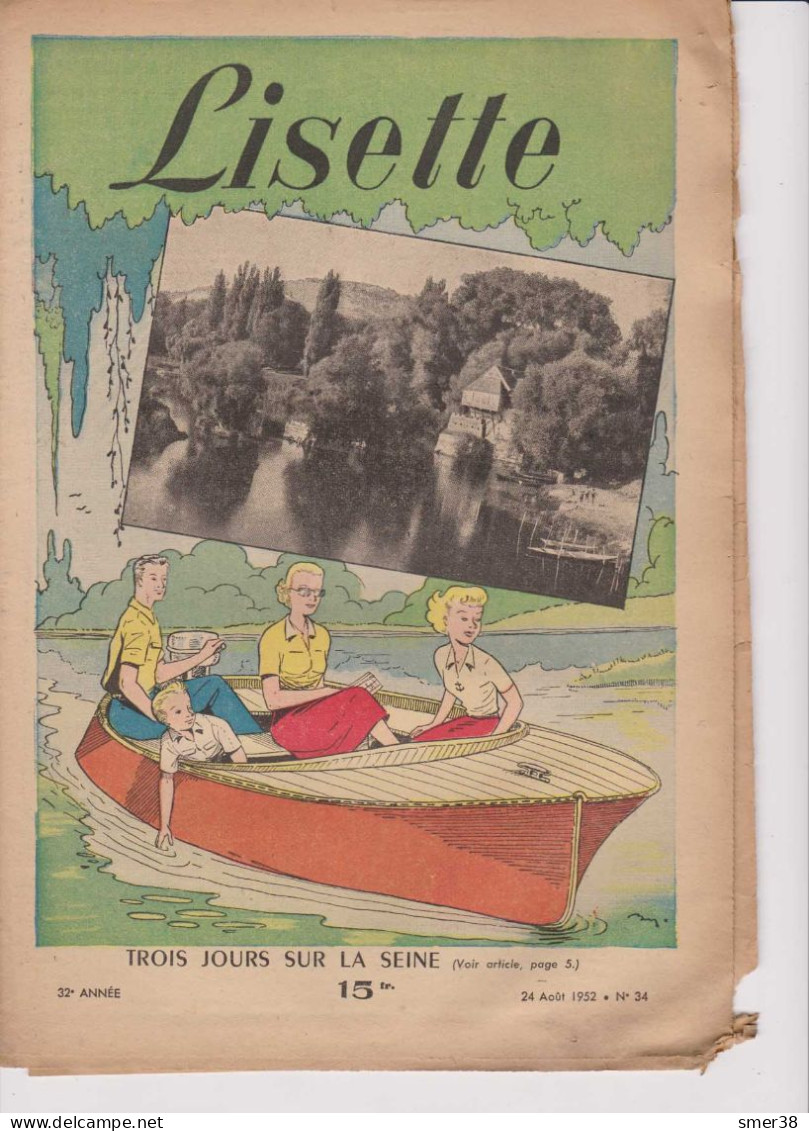 Lisette - Journal Des Fillettes  - 1952  - N°34  24/08/1952 - Lisette