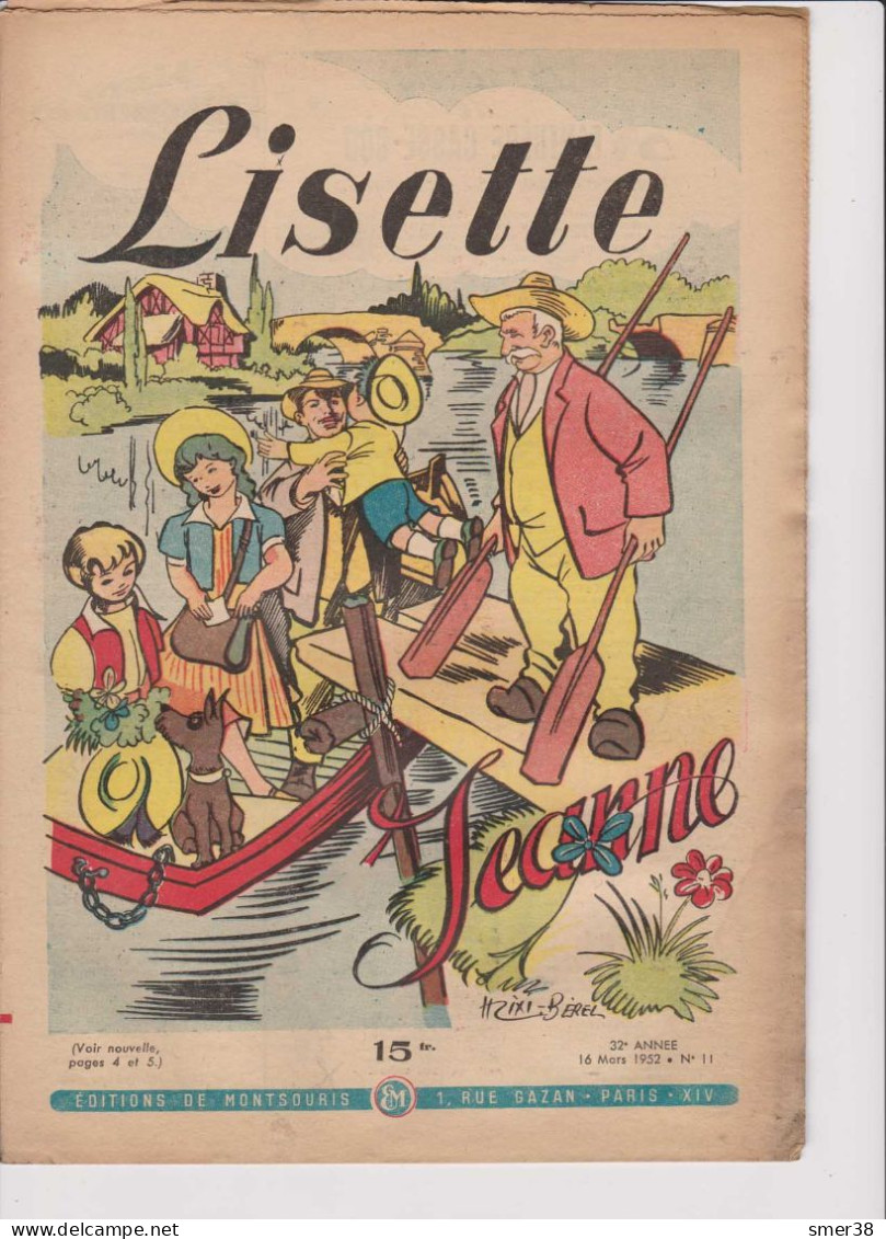 Lisette - Journal Des Fillettes  - 1952  - N°11  16/03/1952 - Lisette