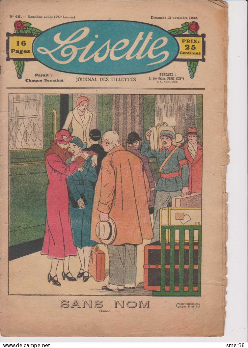 Lisette - Journal Des Fillettes  - 1932  - N°46  13/11/1932 - Lisette