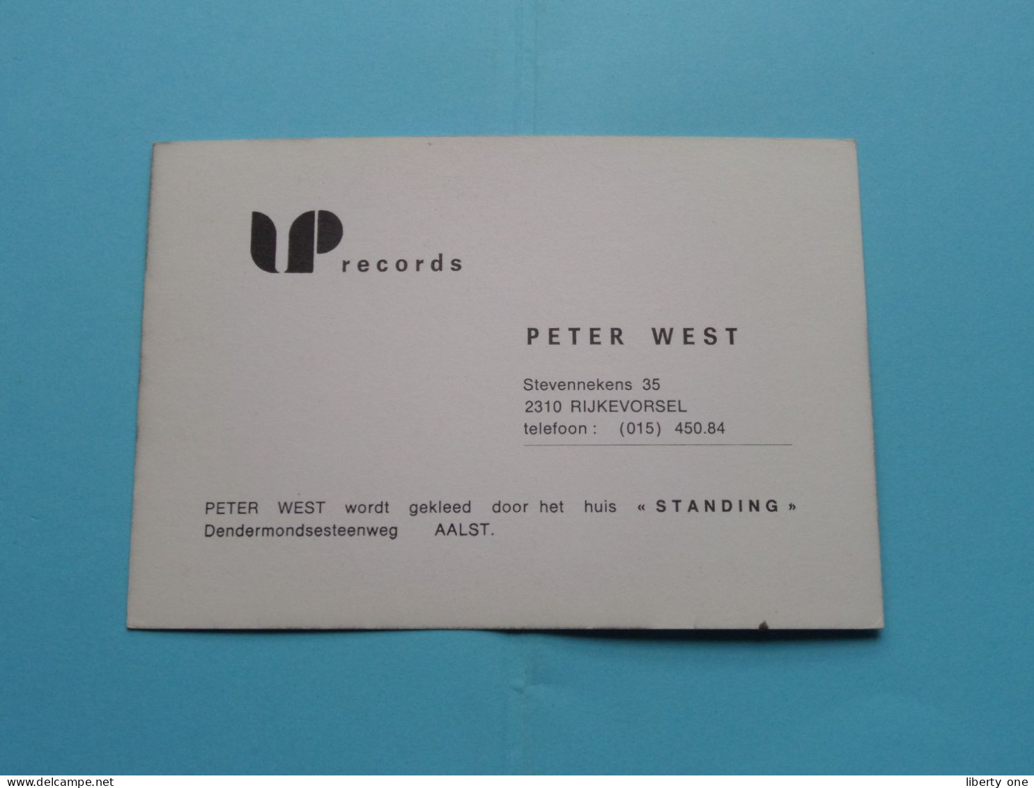 PETER WEST () Anno 19?? ( Zie / Voir Scans ) Publikaart > RIJKEVORSEL ! - Cantanti E Musicisti