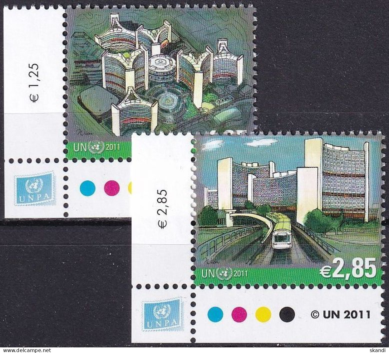 UNO WIEN 2011 Mi-Nr. 689/90 ** MNH - Unused Stamps